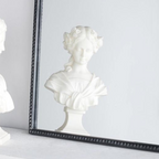 24" x 36" Black Antique Wall Mirror with Baroque Inspired Frame