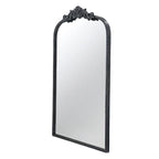 24" x 36" Black Antique Wall Mirror with Baroque Inspired Frame