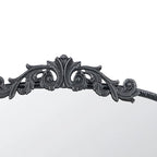 24" x 36" Black Antique Wall Mirror with Baroque Inspired Frame