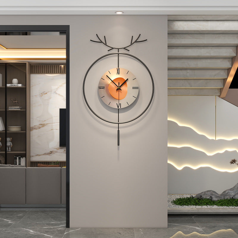 Luxury Round Metal 3D Wall Clock