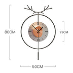 Luxury Round Metal 3D Wall Clock