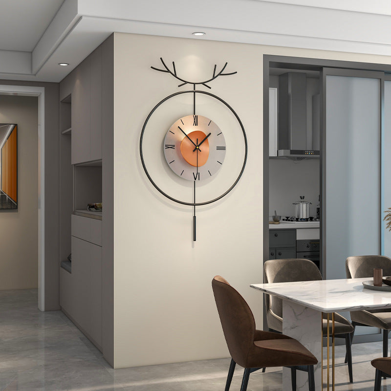 Luxury Round Metal 3D Wall Clock