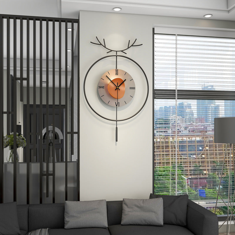 Luxury Round Metal 3D Wall Clock