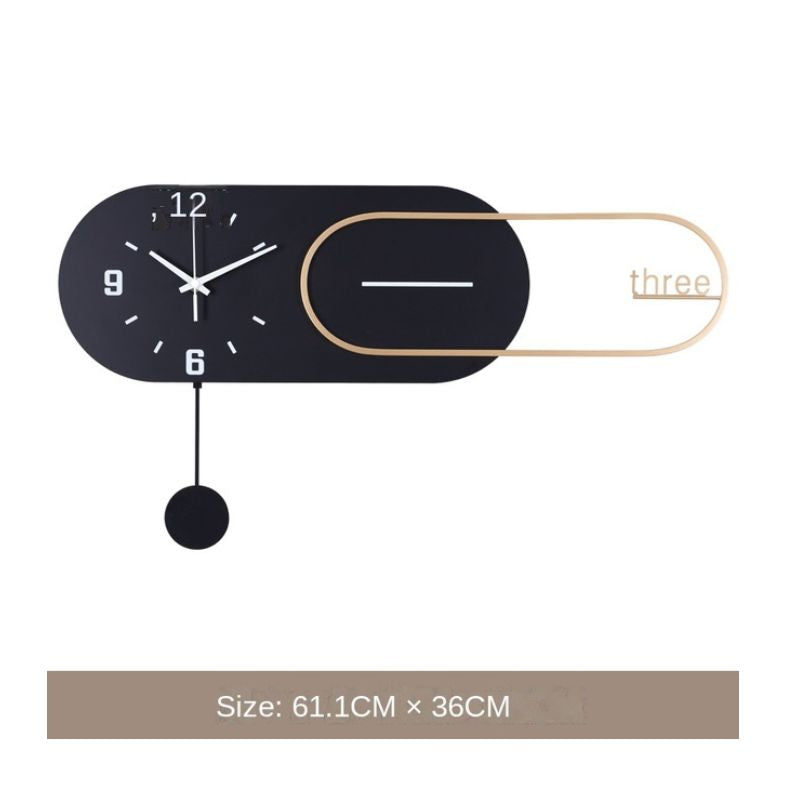 Minimalist Black Decorative Wall Clock