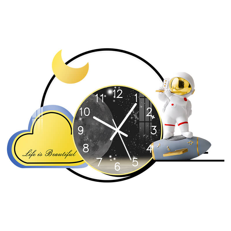 Modern 3D LED Lamp Decorative Wall Clock