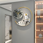 Modern Astronaut Moon Landing Wall Clock