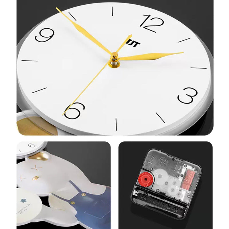 Modern Cartoon Bear Horologe Wall Clock