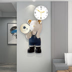 Modern Cartoon Bear Horologe Wall Clock