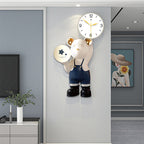 Modern Cartoon Bear Horologe Wall Clock