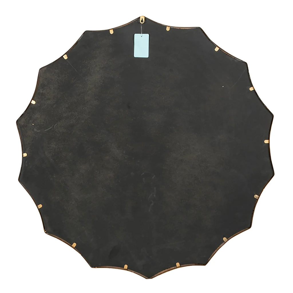 40" Gold Sunburst Wall Mirror – Round Decorative Metal Frame Mirror for Entryway, Living Room, Bedroom & Vanity
