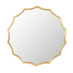 40" Gold Sunburst Wall Mirror – Round Decorative Metal Frame Mirror for Entryway, Living Room, Bedroom & Vanity